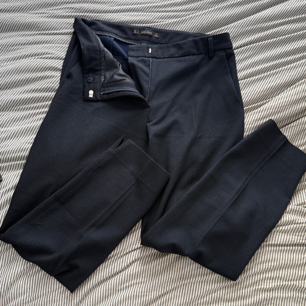 Zara basic ankle work pants